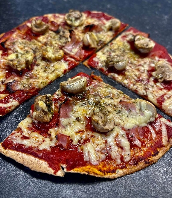Ham And Mushroom Pizza [15-Min]